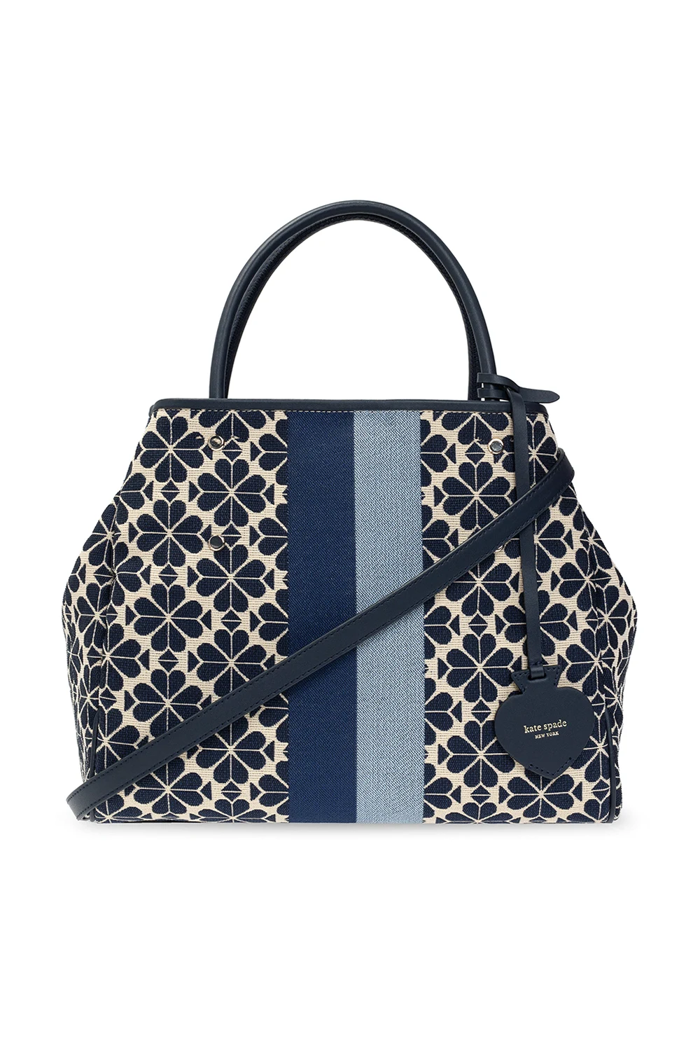 NAVY BLUE Patterned shoulder bag