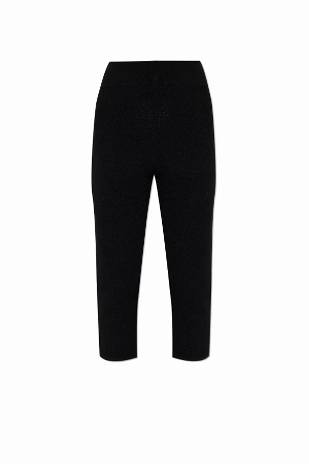 CZARNY Legginsy typu ‘capri’