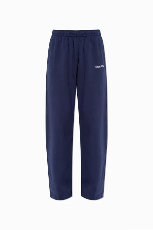 NAVY BLUE Sweatpants with straight-leg cuffs