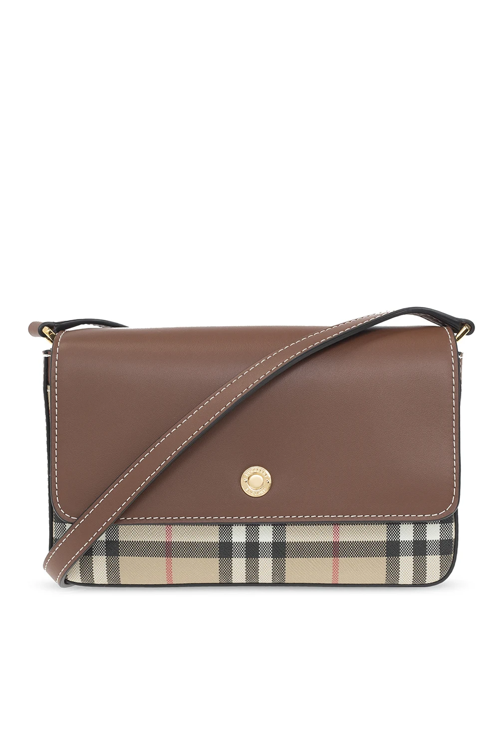 BROWN 'Penny' checked shoulder bag