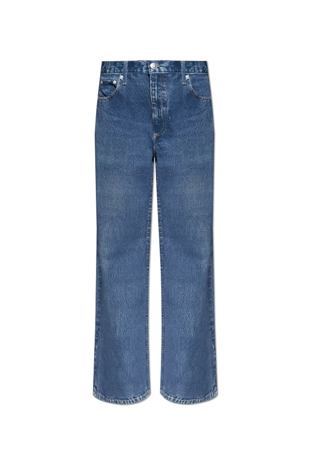 NIEBIESKI Spodnie z szerokimi nogawkami