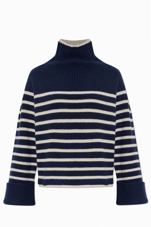 NAVY BLUE Wool turtleneck