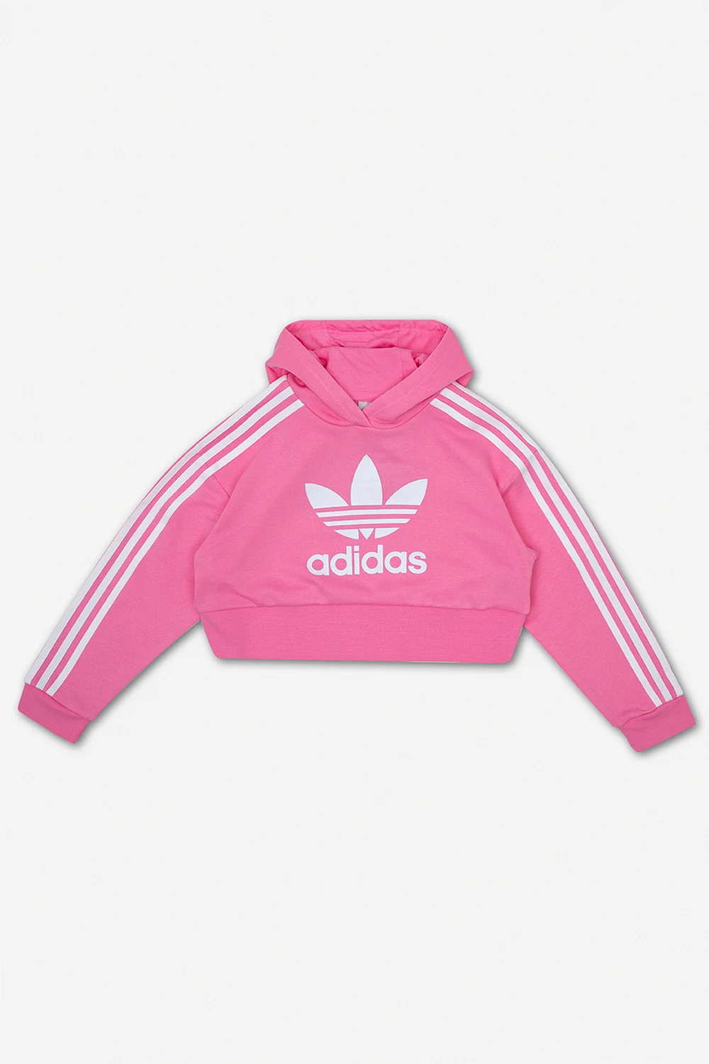 Short sweatshirt with logo