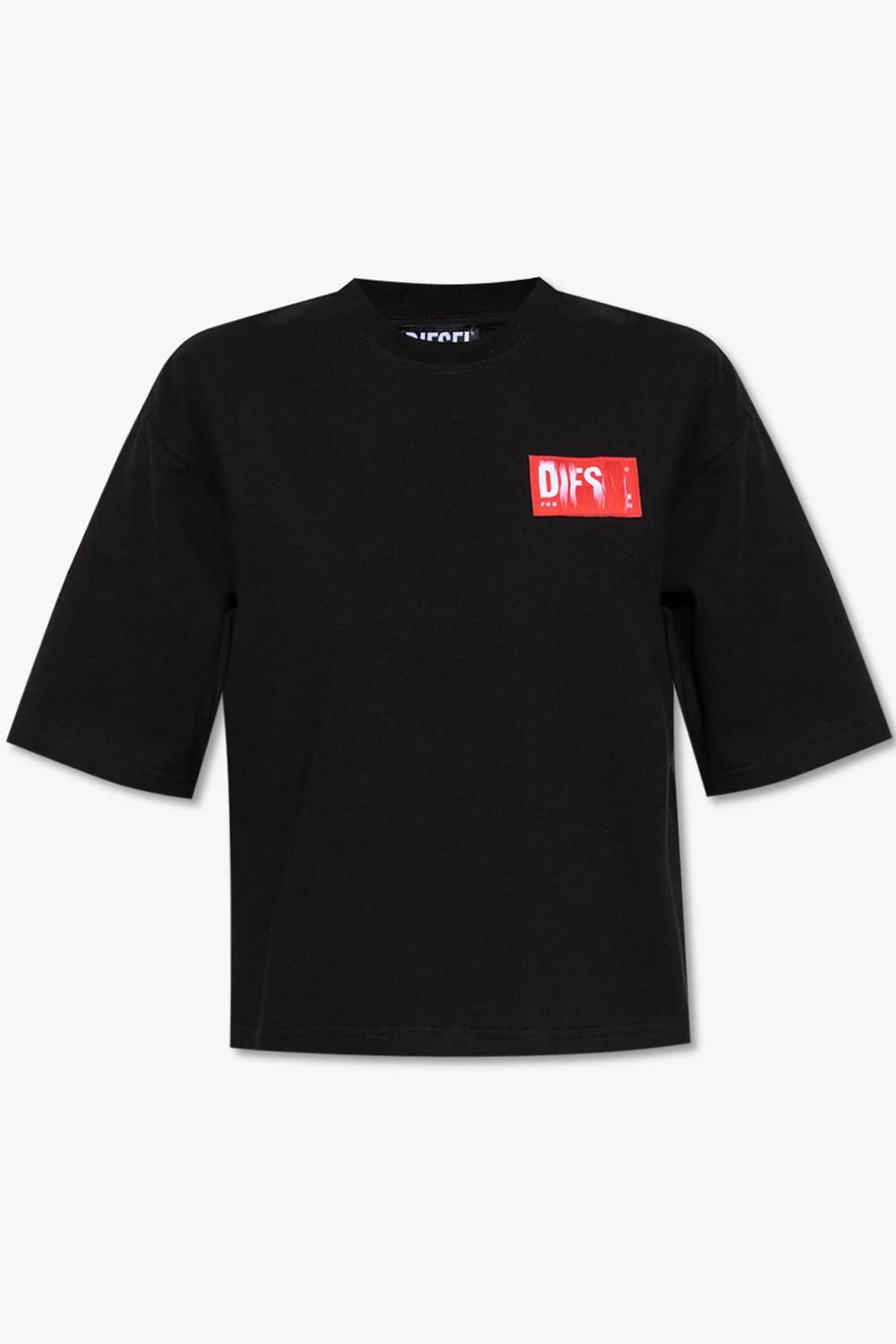 BLACK ‘T-NLABEL’ T-shirt with logo