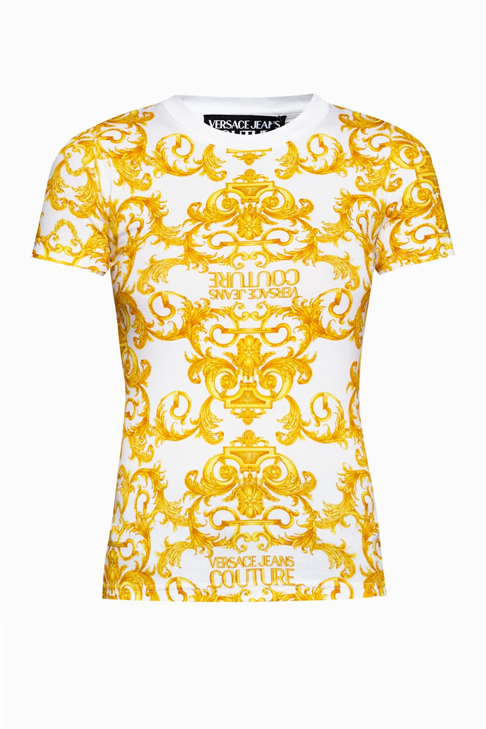YELLOW  Baroque motif T-shirt