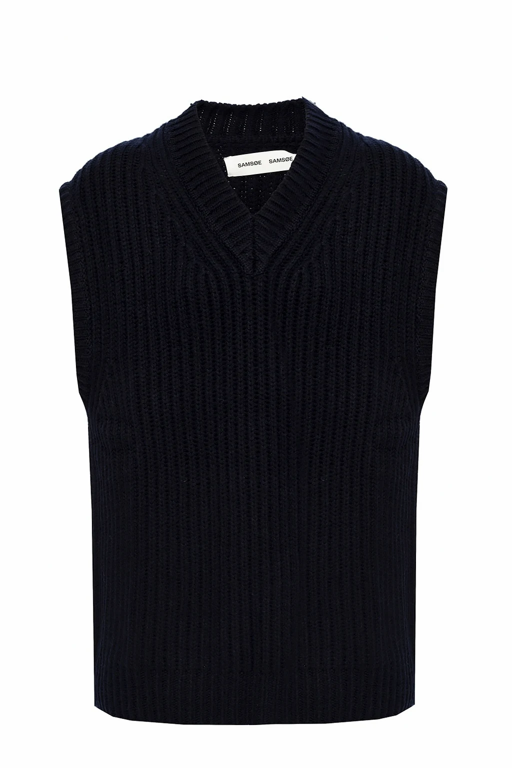 NAVY BLUE V-neck vest