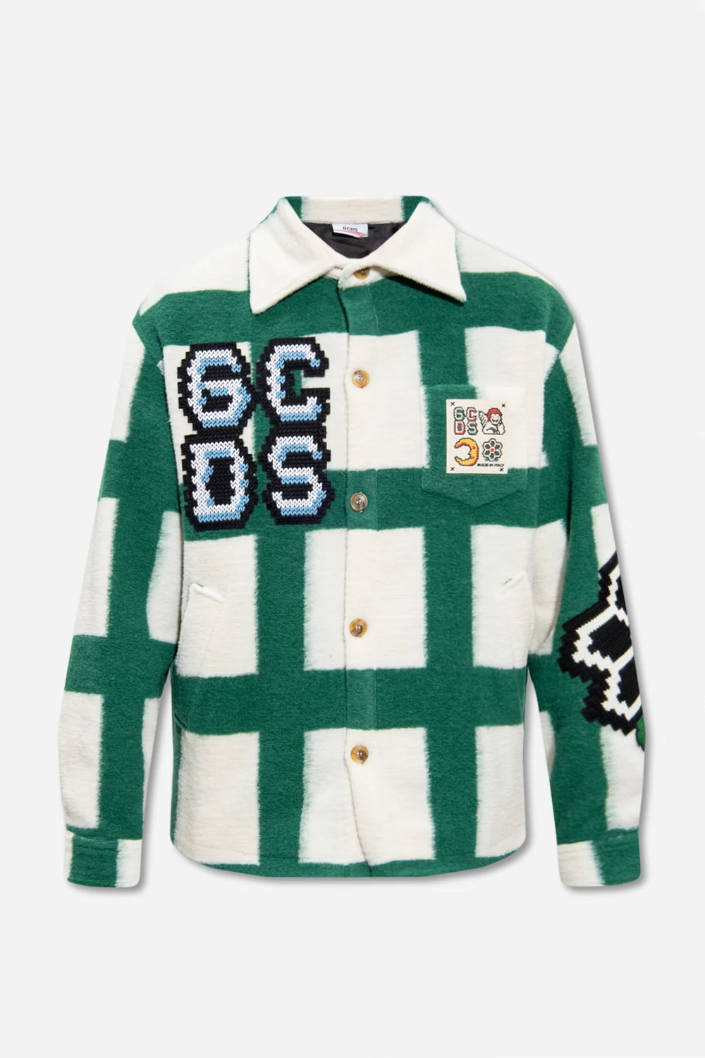 Jacket with patches