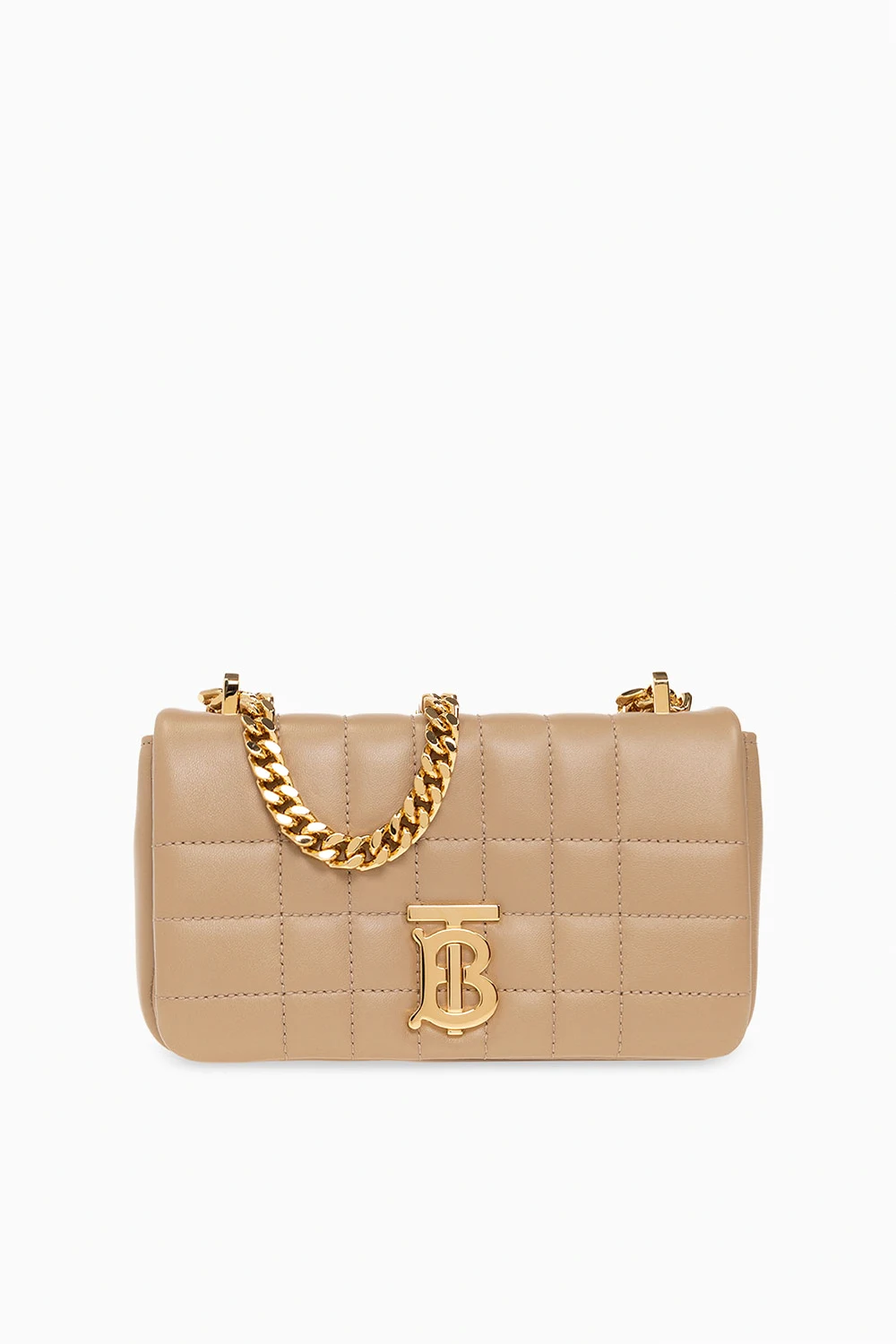 beige ‘Lola Mini’ quilted shoulder bag