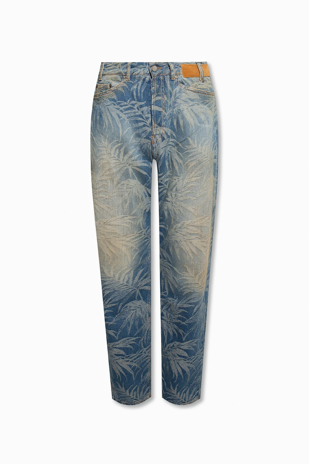BLUE Jeans with floral motif
