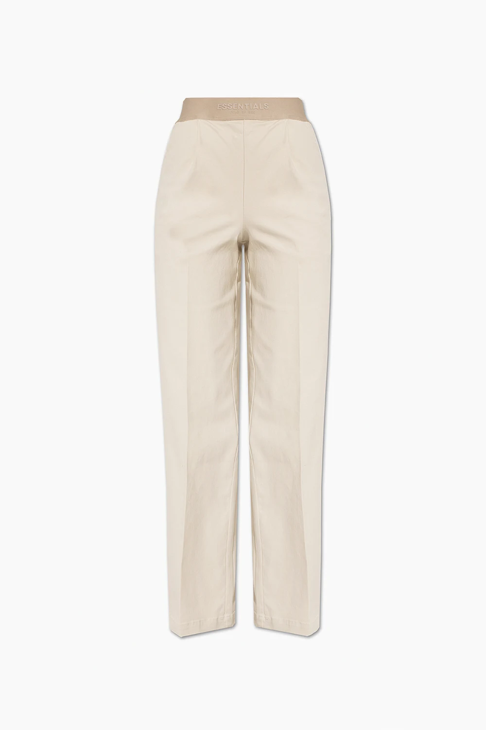 beige High-waisted trousers