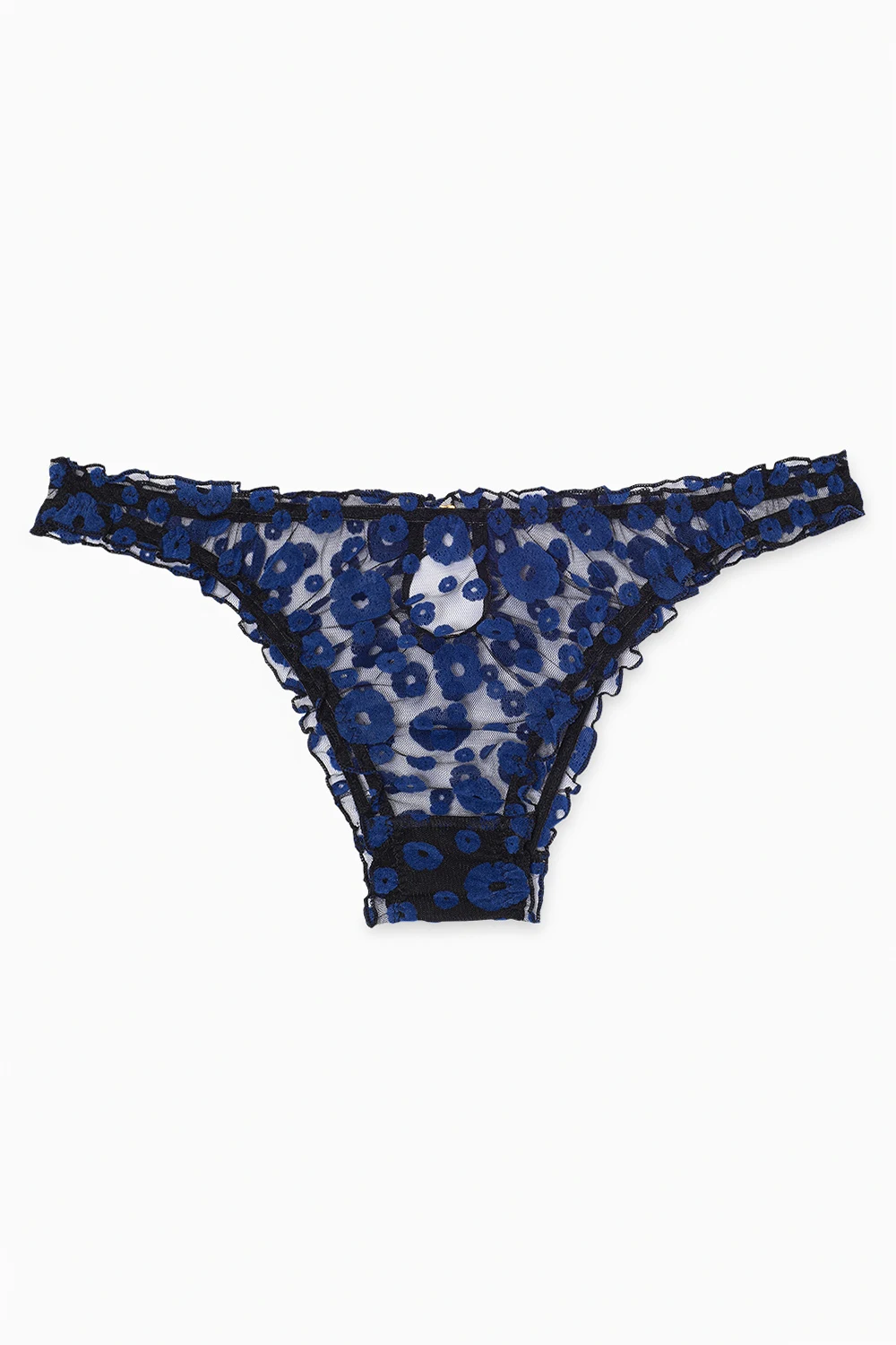 NAVY BLUE ‘Hortensia’ briefs with cut-out