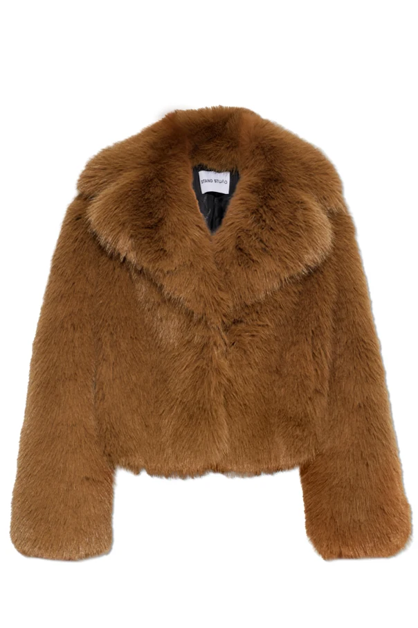 BROWN "Samara" faux fur