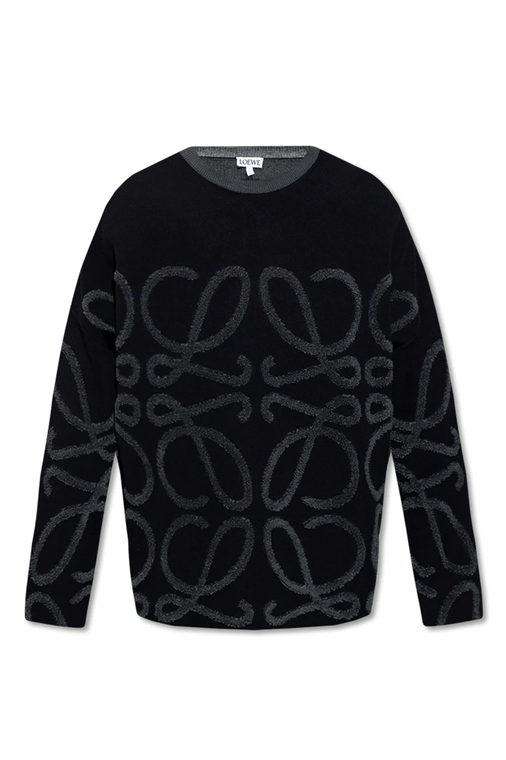 BLACK Sweater with logo