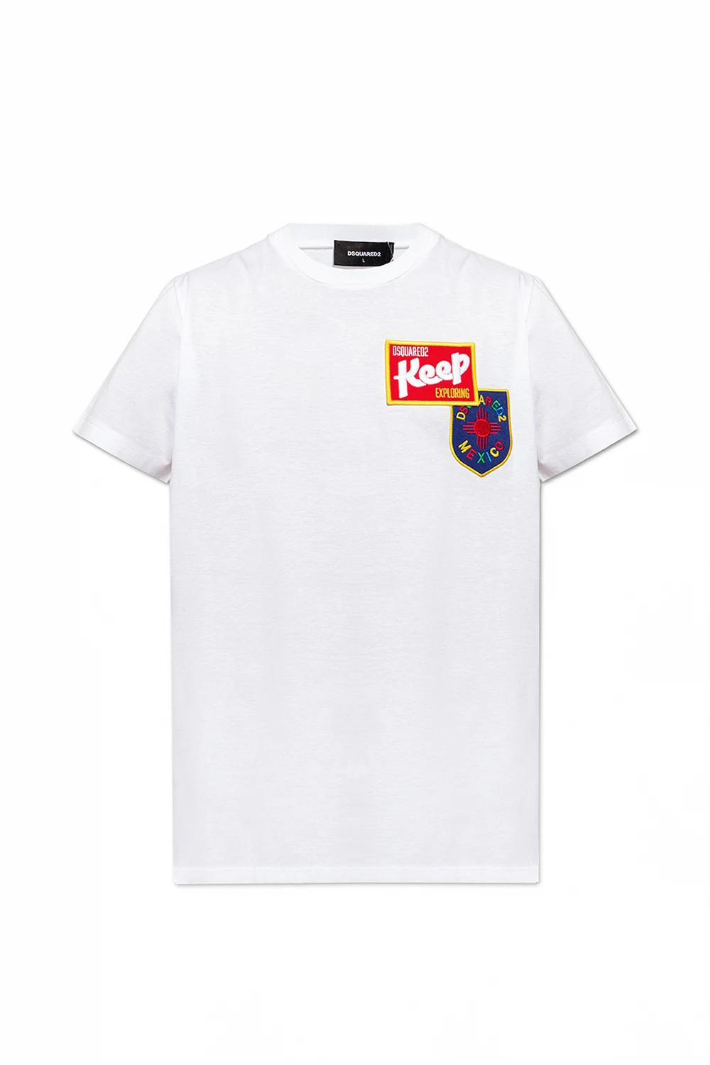 T-shirt z naszywkami