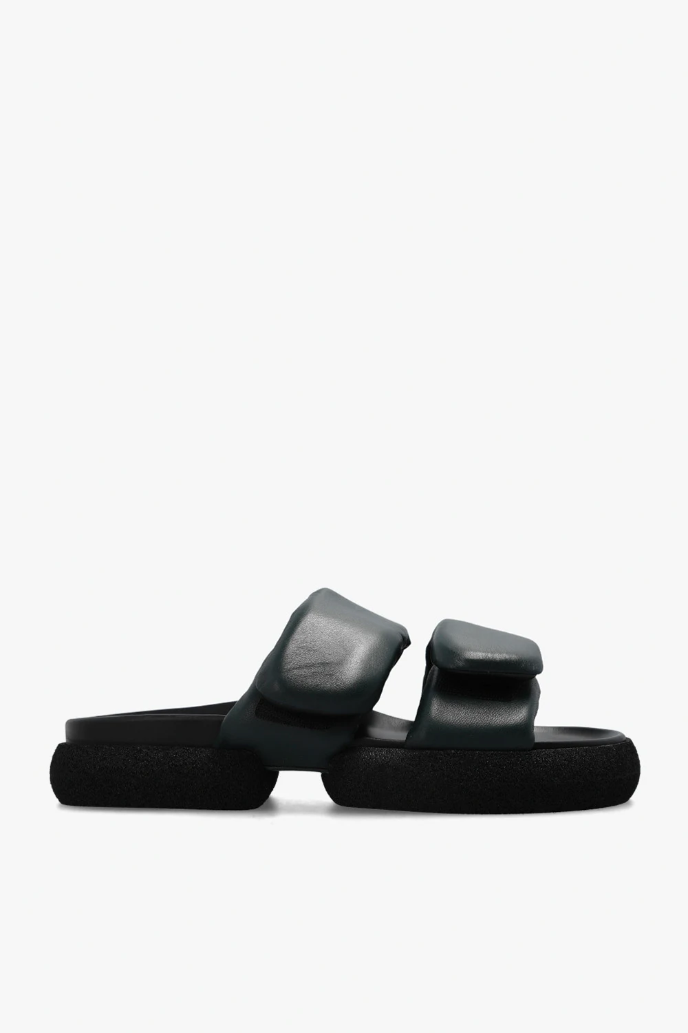 Leather slides