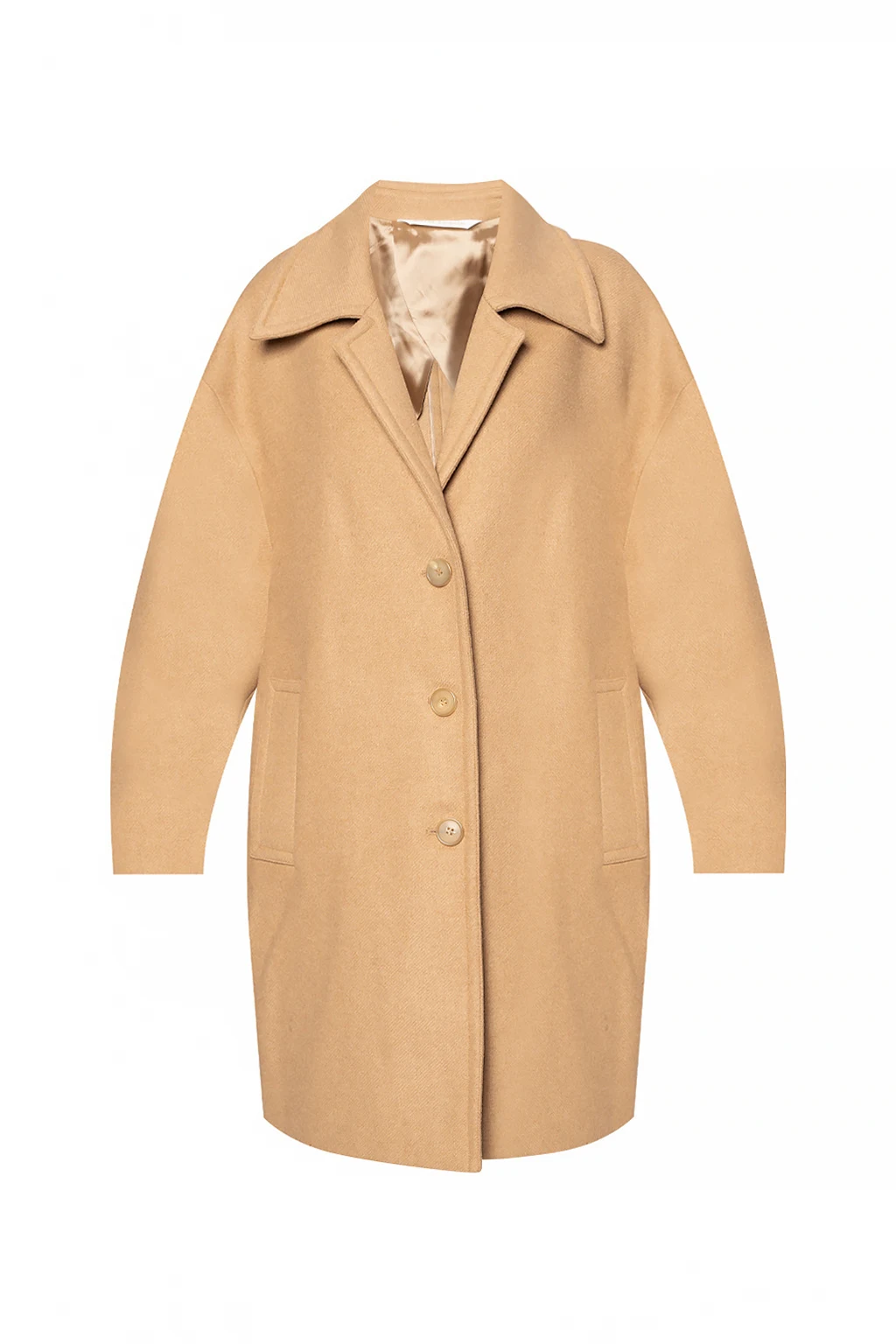 Coat with logo