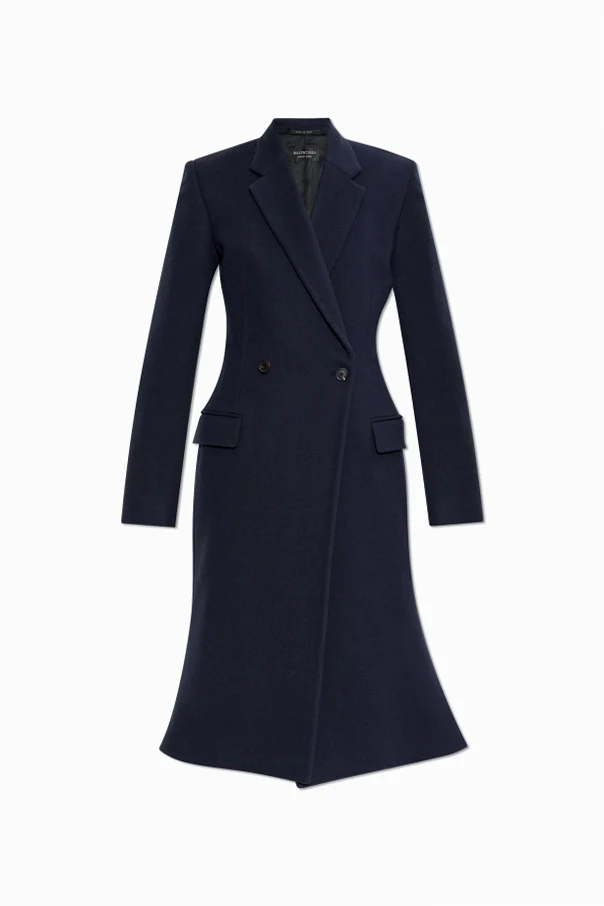 NAVY BLUE Wool coat