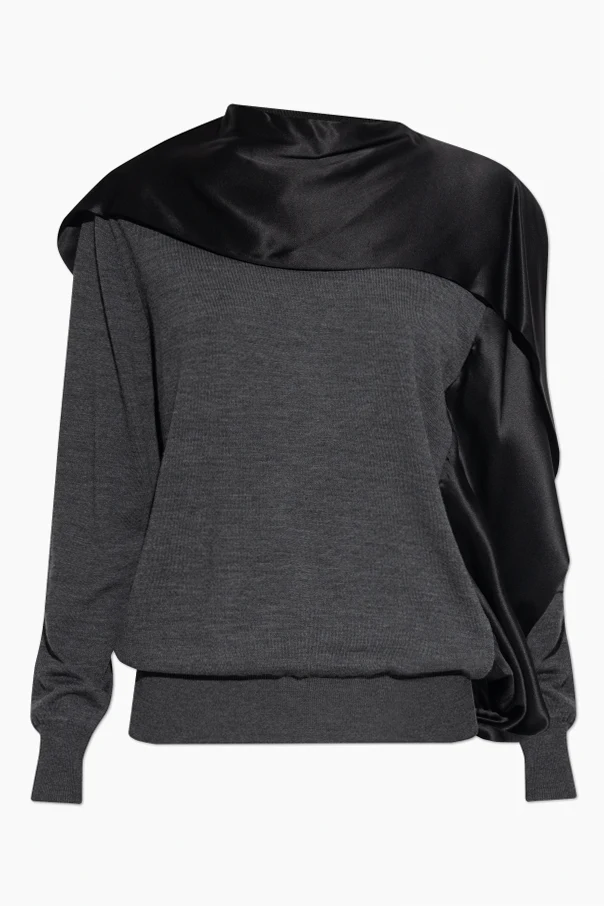 GRAU Pullover aus Materialmix
