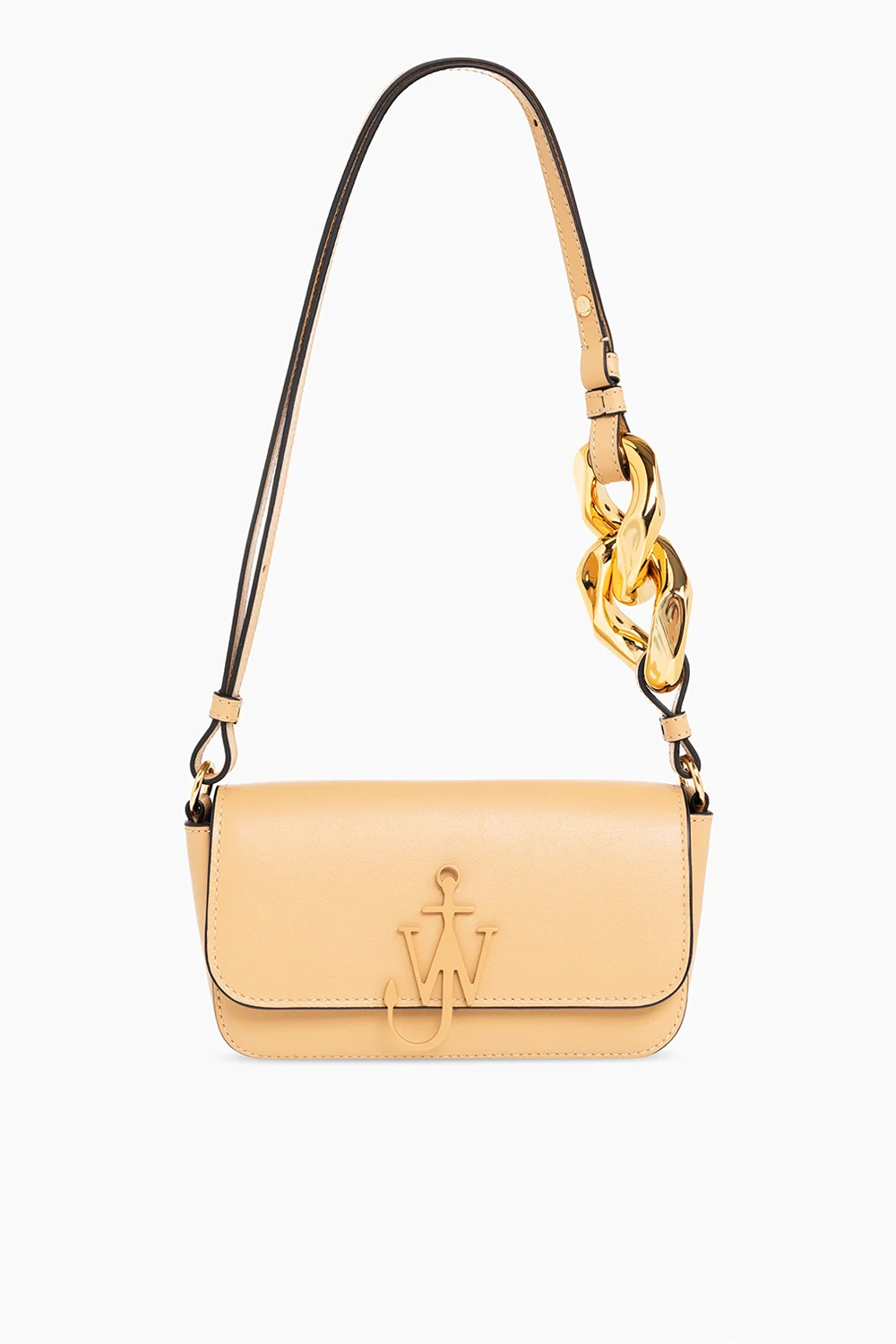 beige ‘Chain Baguette Anchor’ shoulder bag