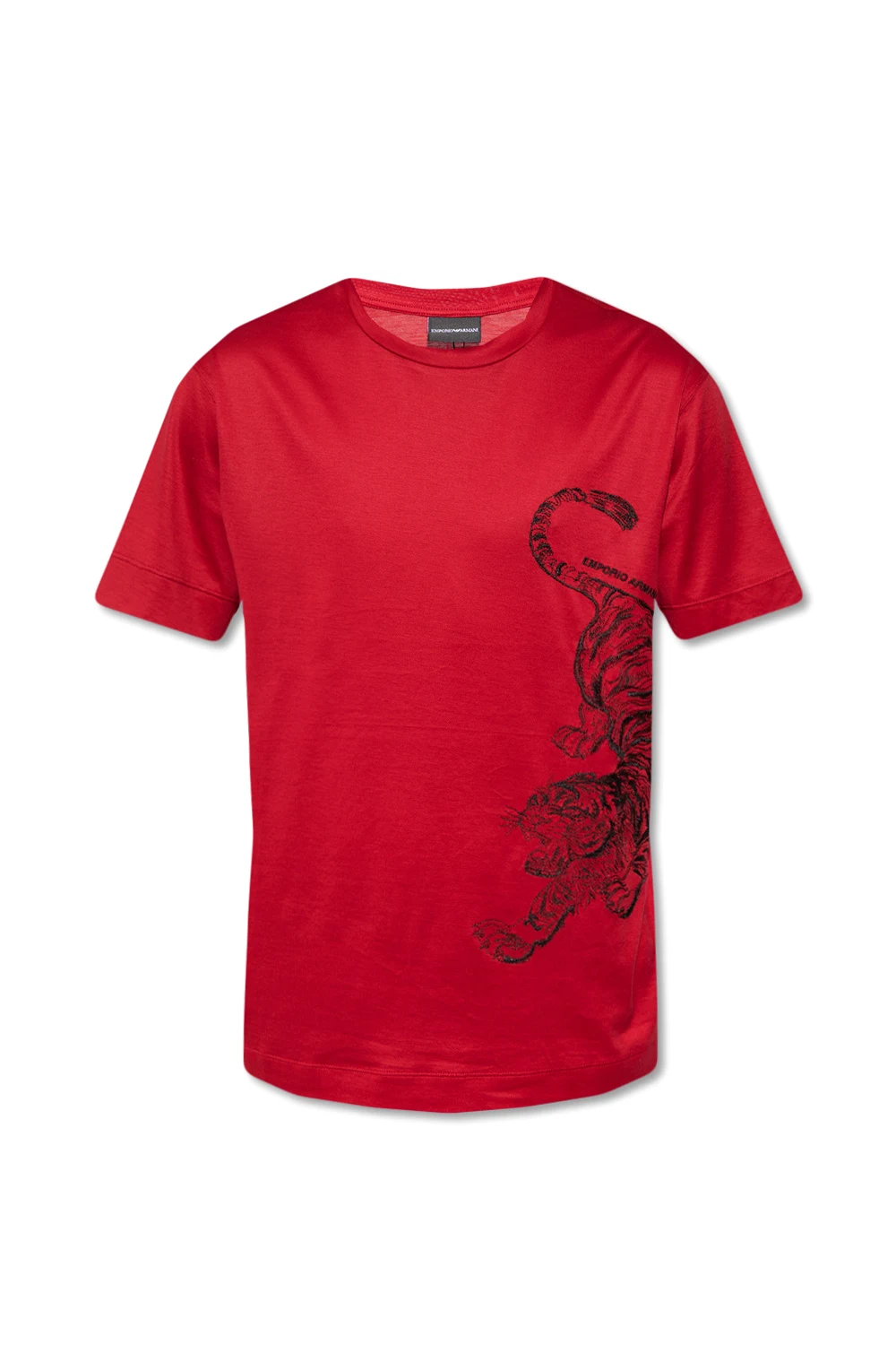 T-shirt z wyszytym wzorem