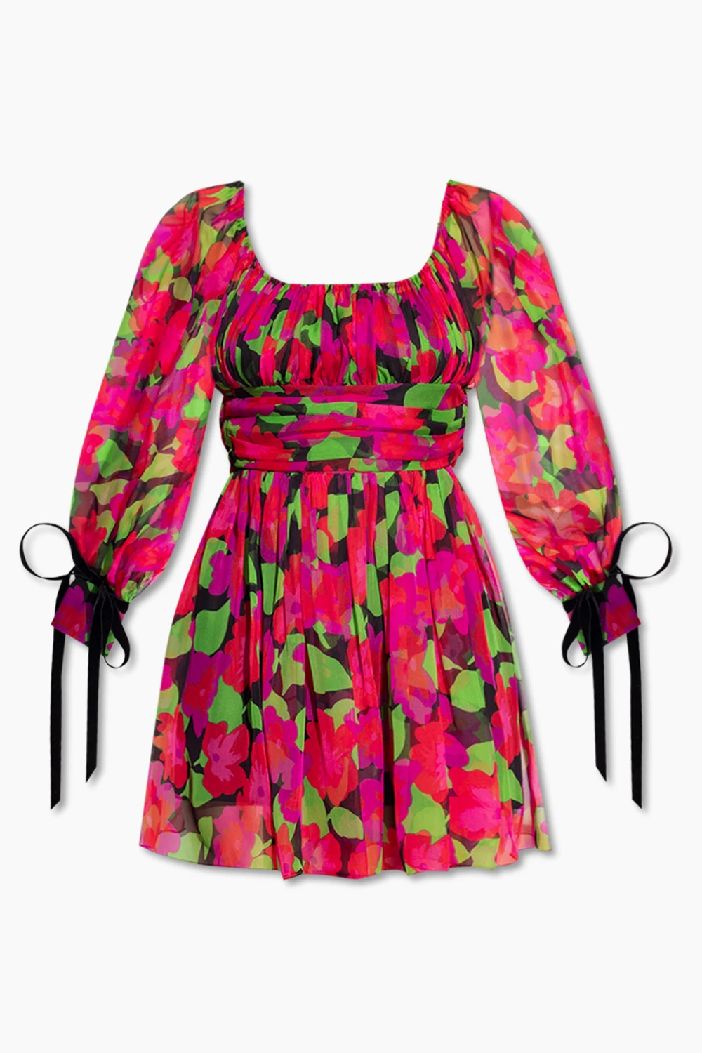 Dress with floral motif