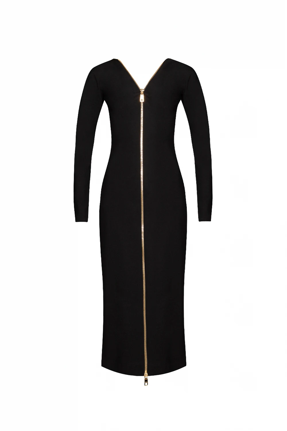 BLACK Dress with zips