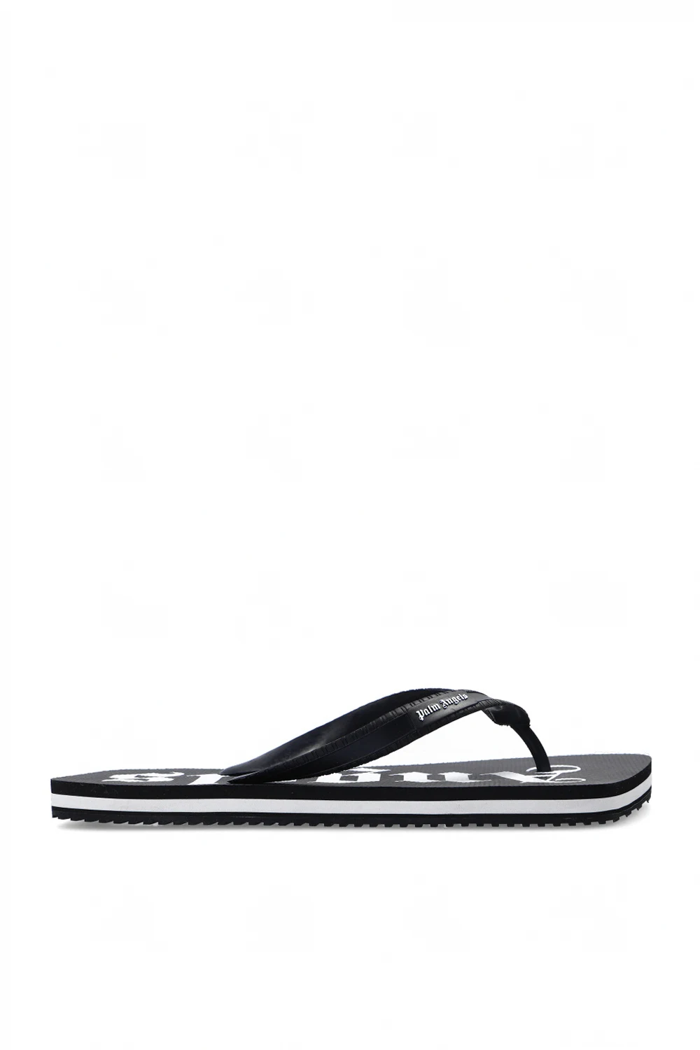 BLACK Flip-flops with logo