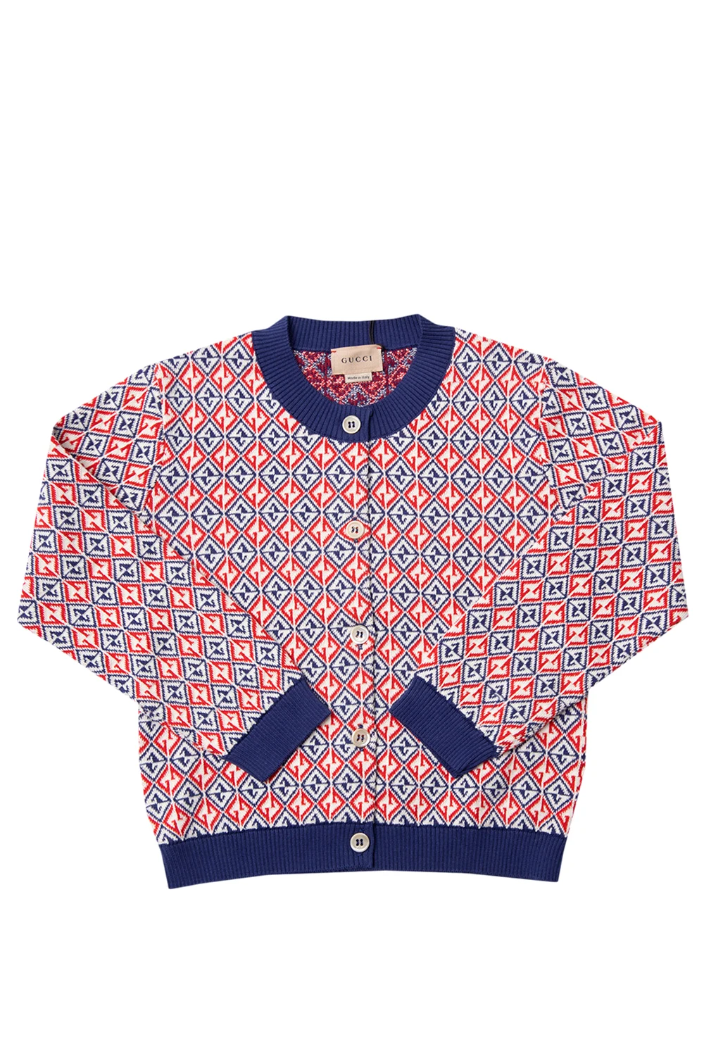 NAVY BLUE Patterned cardigan