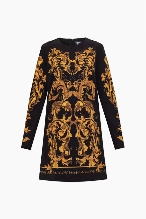 SCHWARZ Kleid mit "barocco"-Print