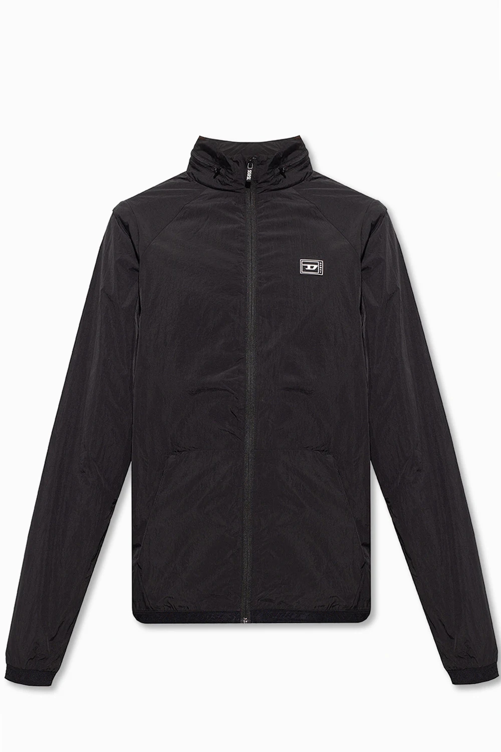 BLACK ‘AMWT-DARTEE’ track jacket w/ hidden hood