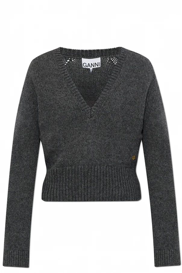 GRAU Wollpullover