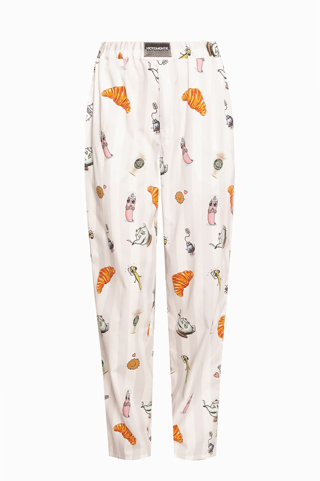 WHITE Patterned pants