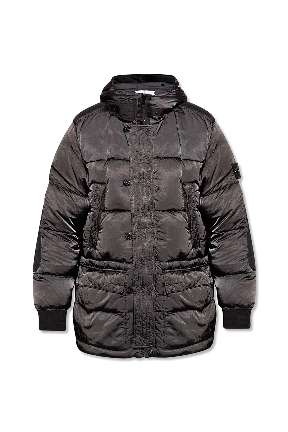 Hooded down jacket