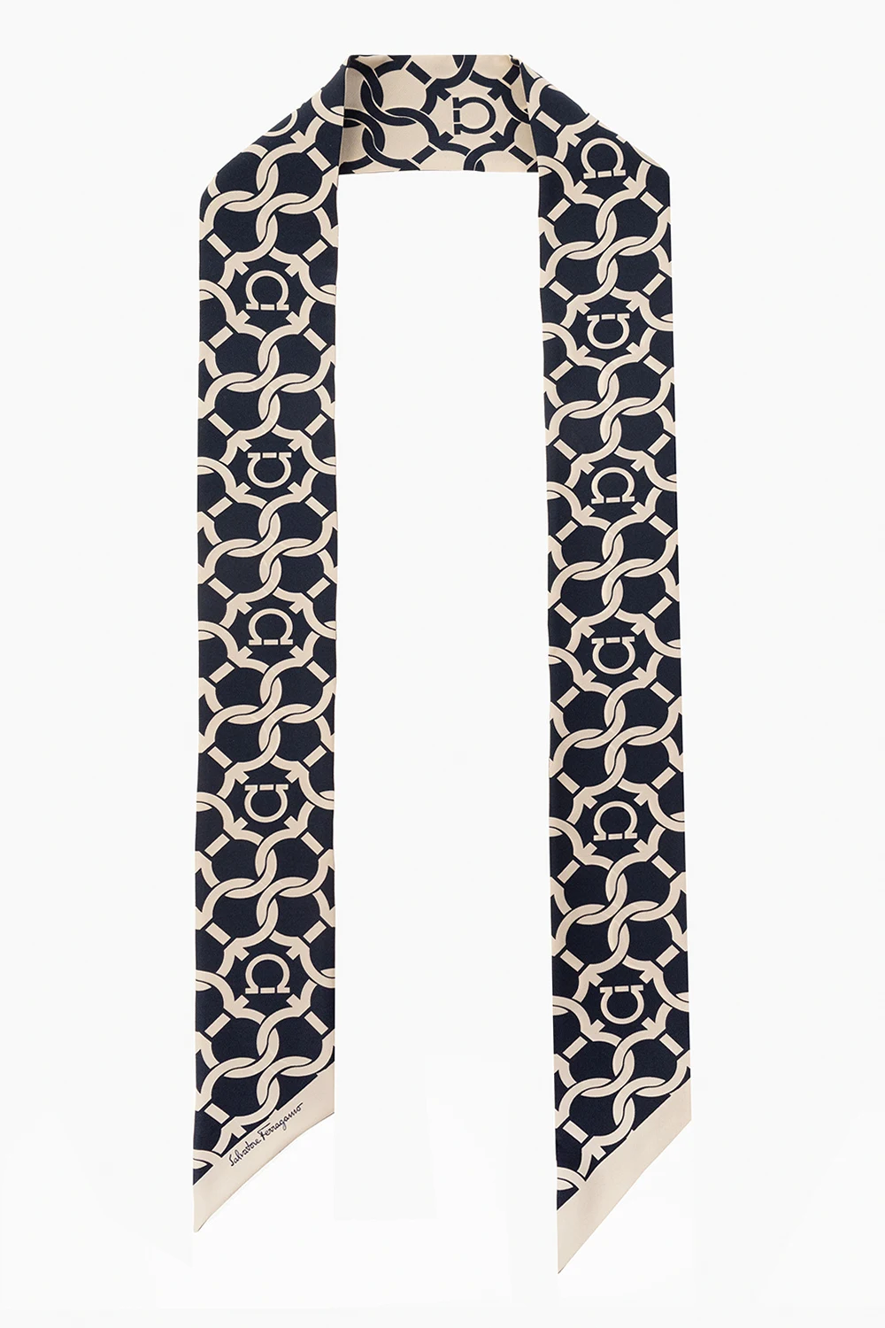 NAVY BLUE Silk neckerchief