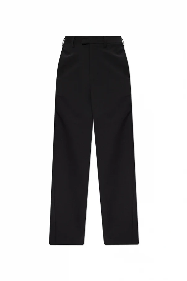 BLACK Straight-leg trousers