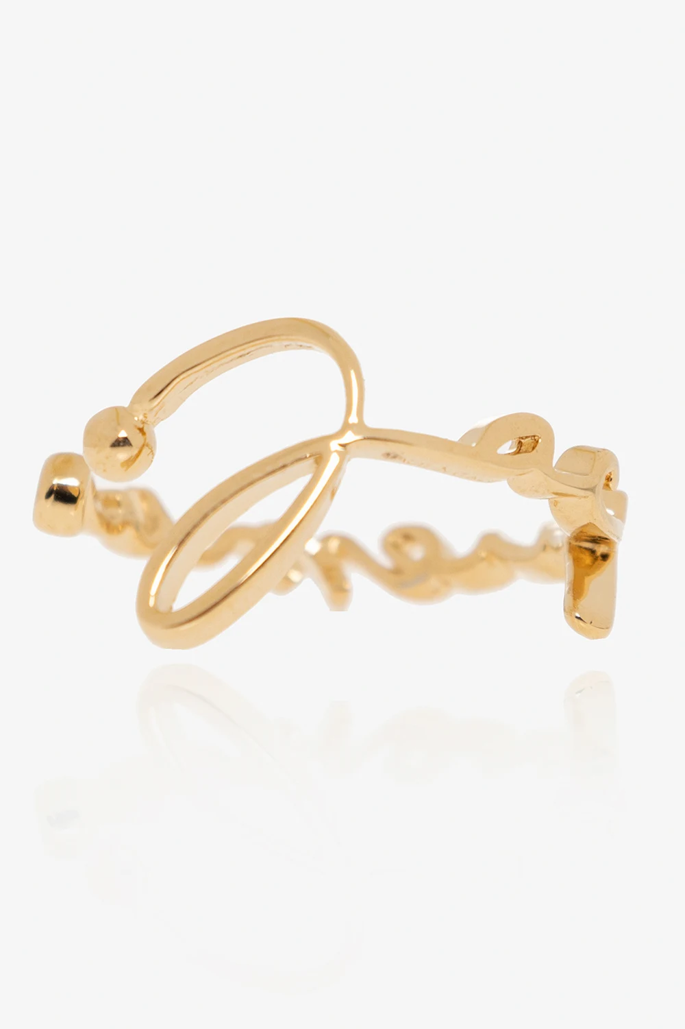Logo-shaped ring