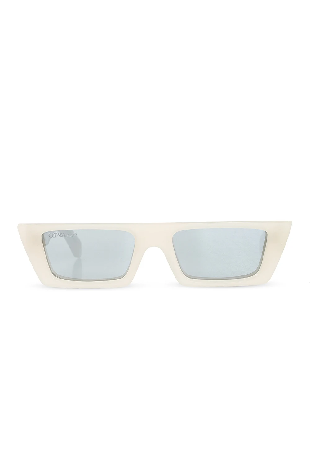 cream Sunglasses with logo