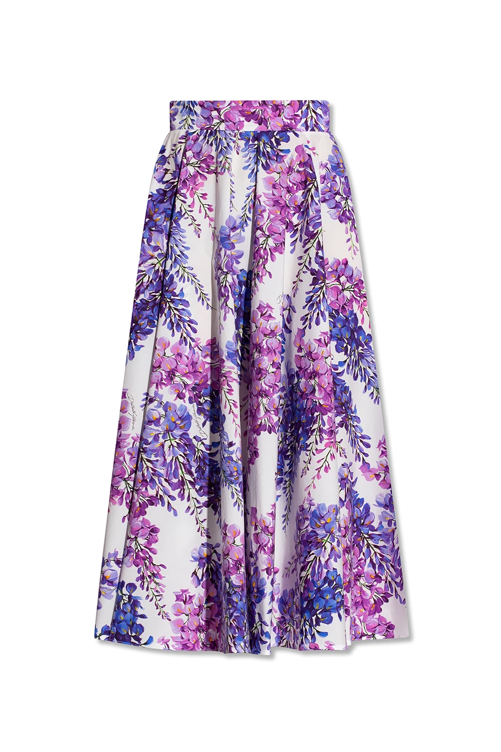 PURPLE Skirt with floral motif