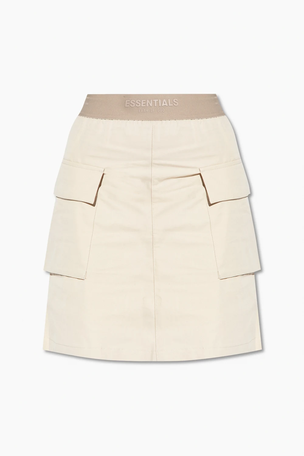cream Skirt with pockets