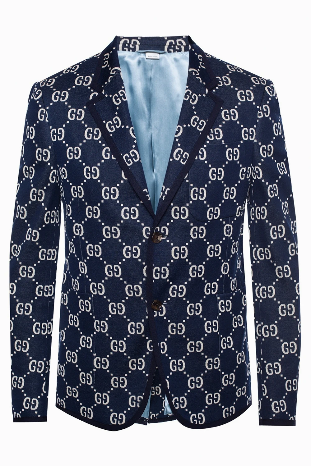 Logo-embroidered blazer