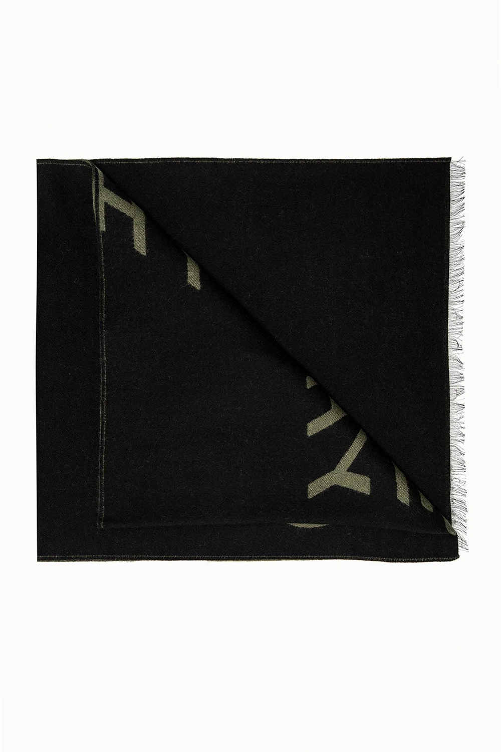 Wool scarf with logo