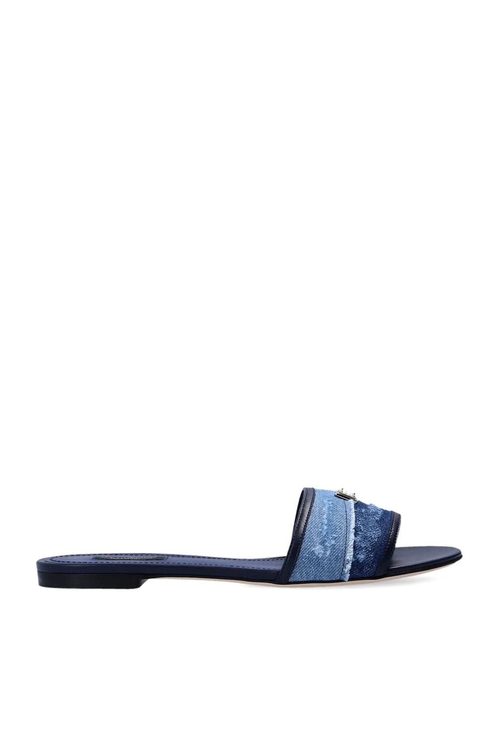 NAVY BLUE Slides with logo
