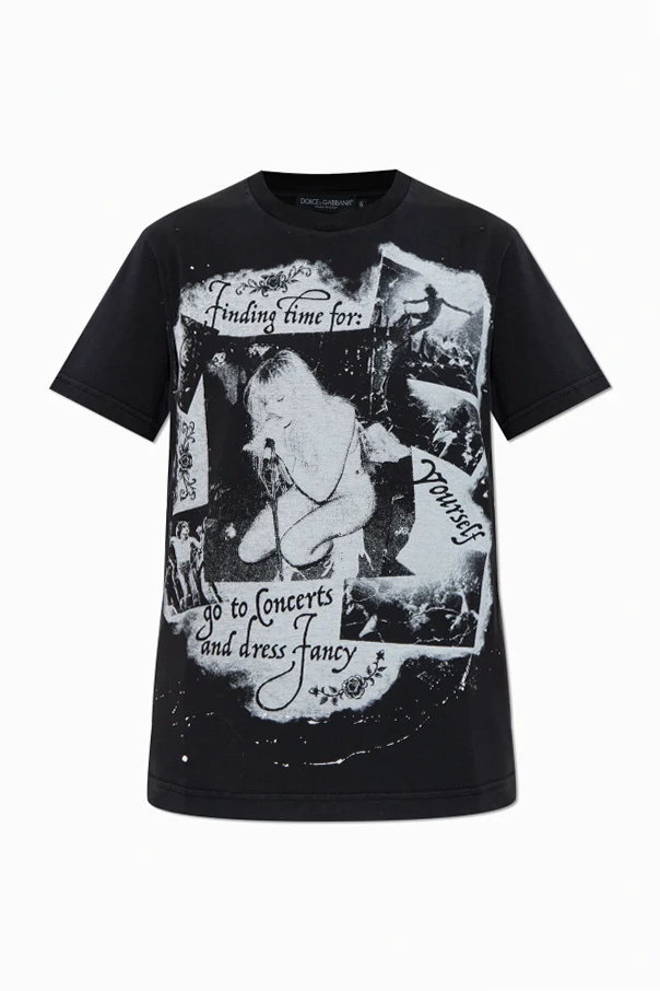 SCHWARZ T-Shirt mit Aufdruck