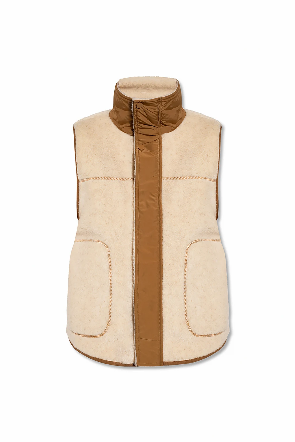 beige ‘Obiter’ fleece vest