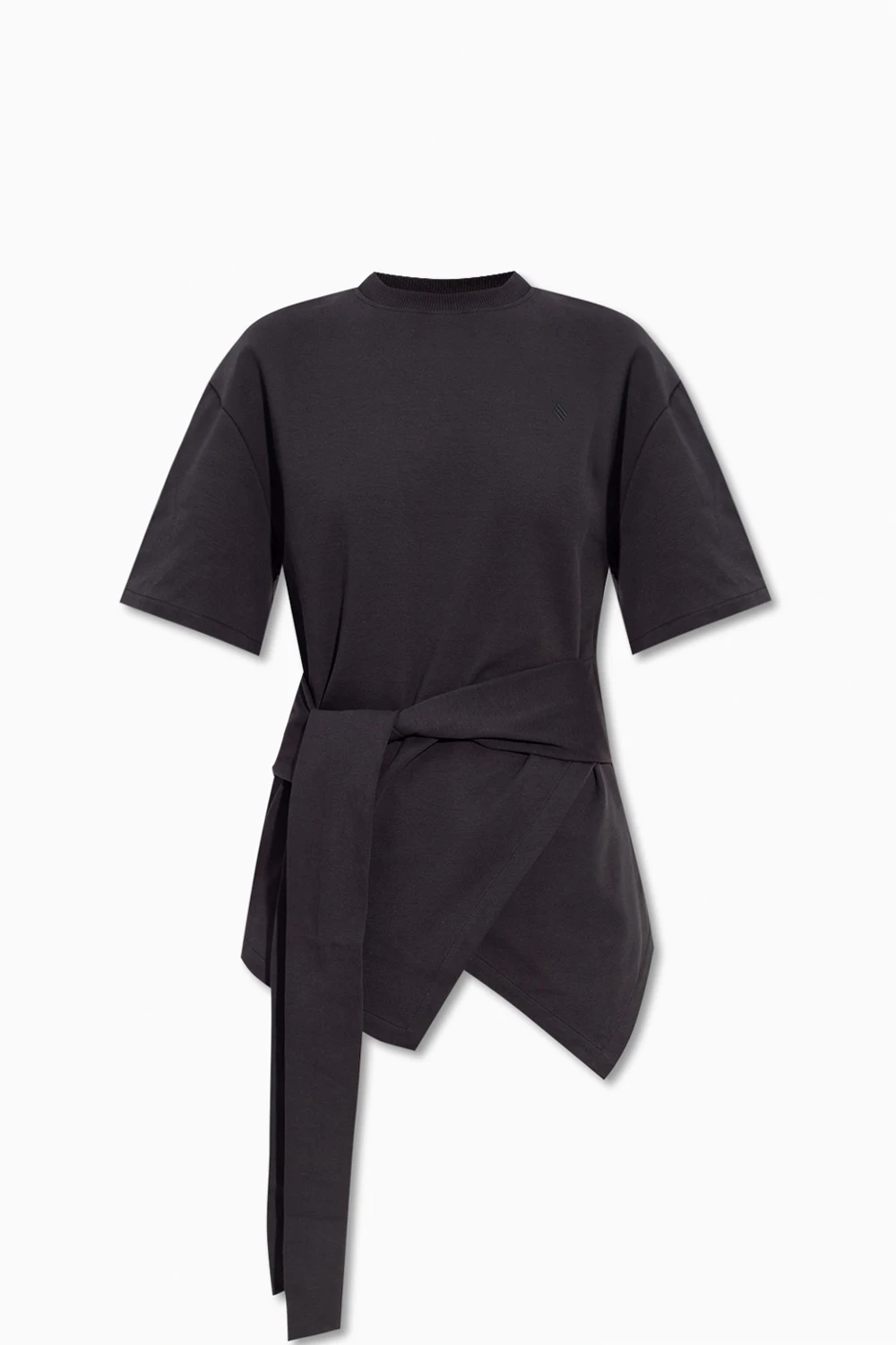 ‘Mabel’ asymmetric T-shirt with tie waist