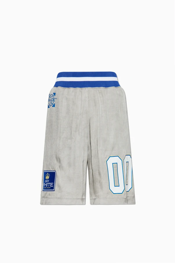 GRAU Shorts mit Print