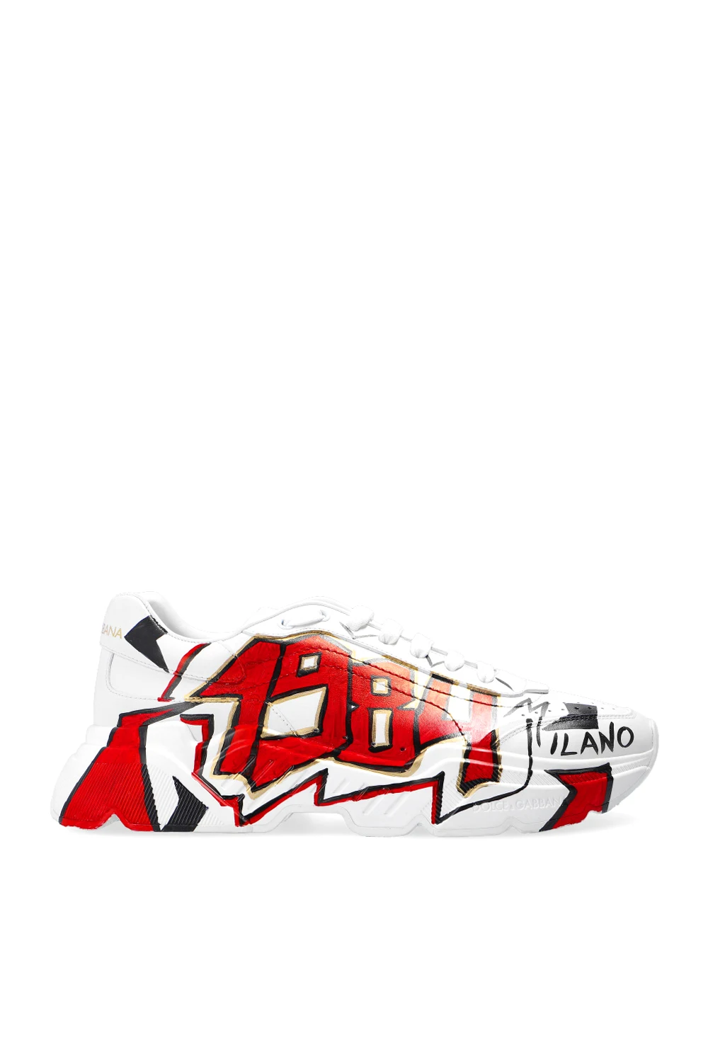 RED Leather sneakers