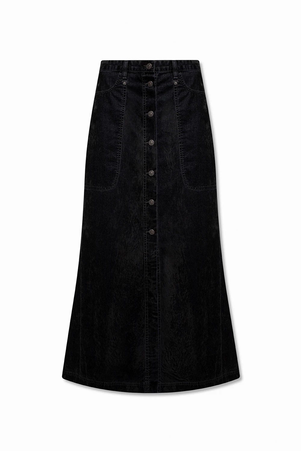 BLACK ‘De-Alb’ maxi skirt