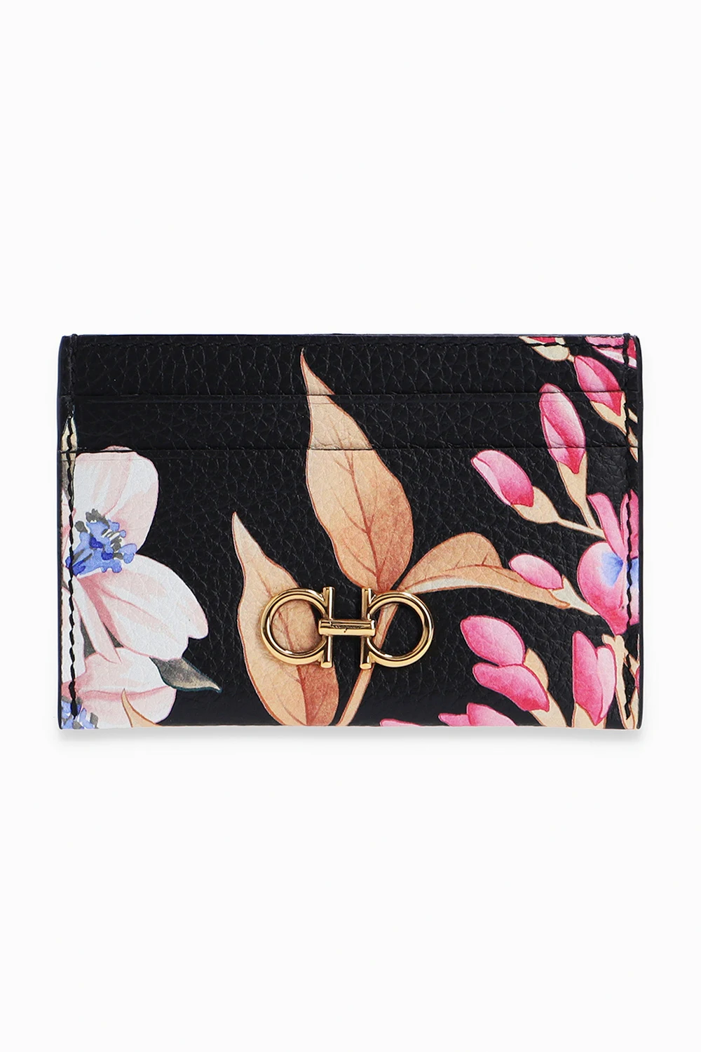 Card case with floral motif