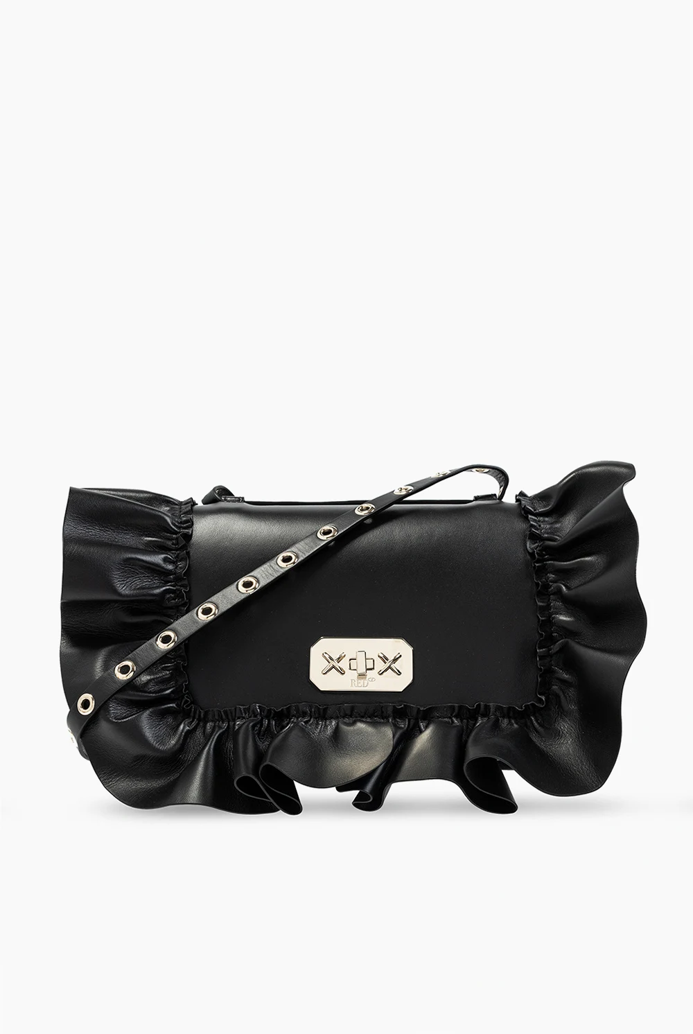 Ruffled shoulder bag
